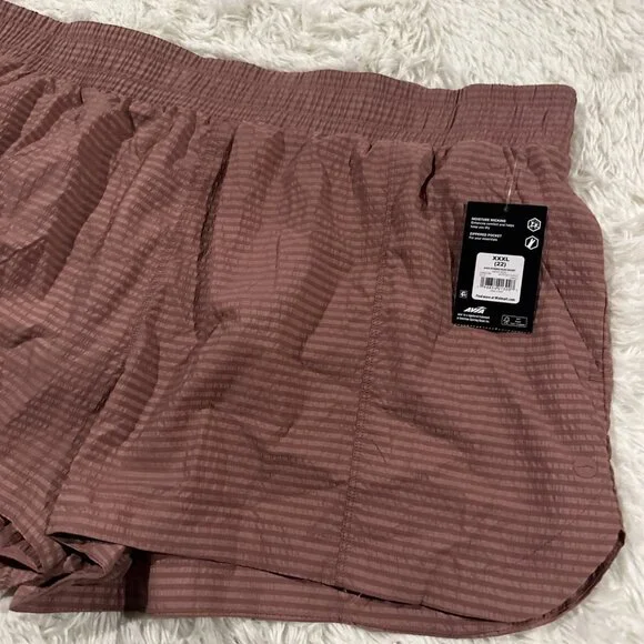 Avia womens NWT XXXL 22 Blush atheltic shorts Hybrid Moisture Wick - Picture 3 of 8